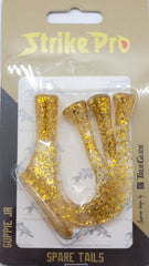 Strike Pro Guppie Tail Jr, 3 curly / 1 paddle