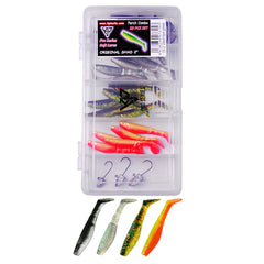 K.P Original Shad 2" assortment 20 pcs + 3 jig heads
