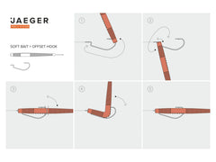 Jaeger Drop-Shot Rig One Hook - Perch Rig