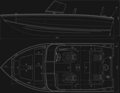 VIZION 500 ALUMĪNIJA MOTORLAIVA