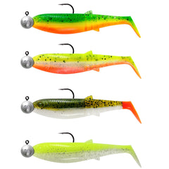 Savage Gear CANNIBAL SHAD MIX 10cm 9g + 10g jig head pack/4pcs