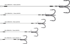 VMC 19 WIRE STINGER (7.5 CM / 6 KG / SIZE 8) pack/2pcs