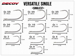 DECOY VERSATILE SINGLE SINGLE37 - pack/8pcs.