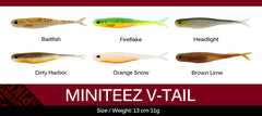 Westin MiniTeez V-Tail 13cm 11g pack/5pcs