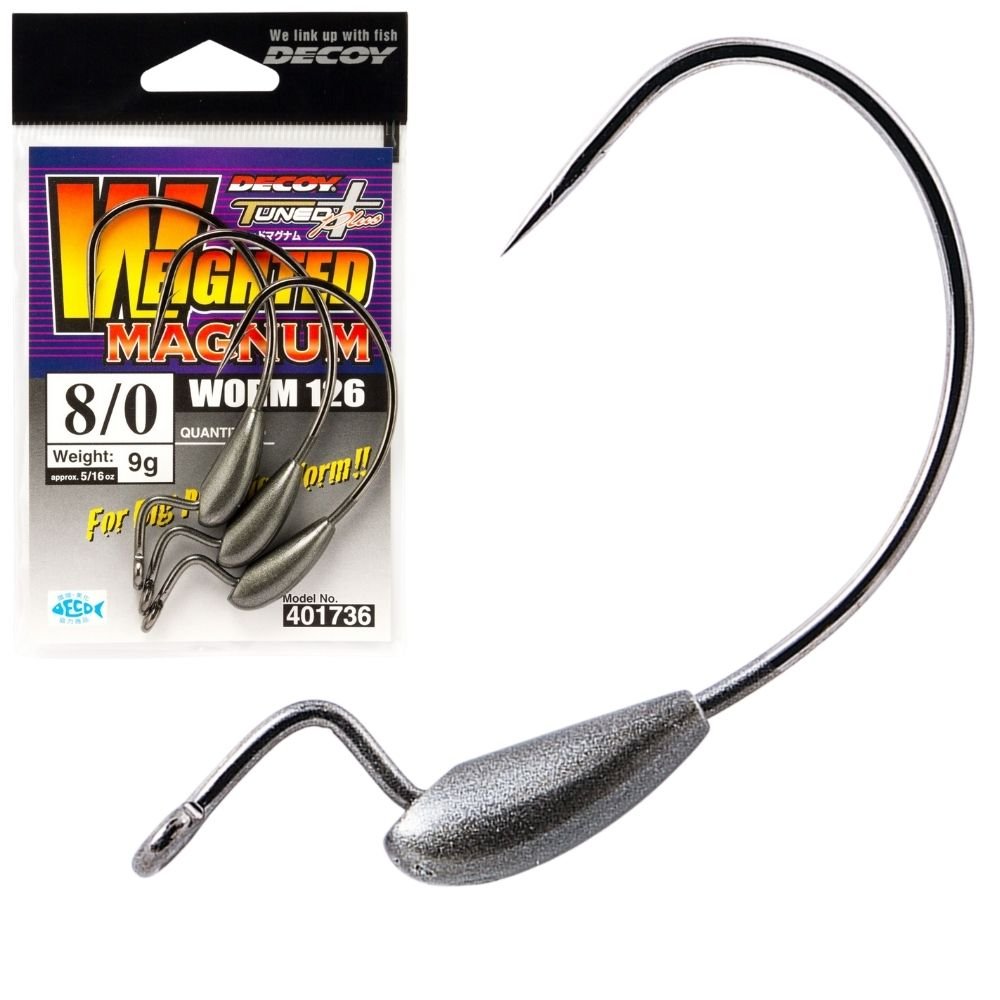 Decoy Weighted Magnum Worm 126 - Ratter BaitsDecoy Weighted Magnum Worm 126Decoy