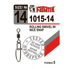 Fanatik ROLLING SWIVEL with SNAP 1015 - Ratter BaitsFanatik ROLLING SWIVEL with SNAP 1015Fanatik