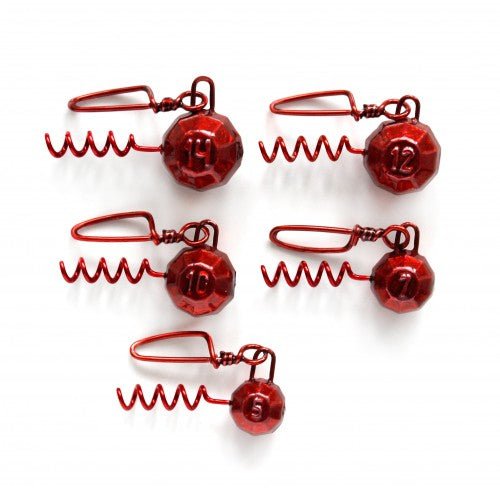 Fanatik SET MIX CORKSCREW JIG HEAD with Carabiner - Ratter BaitsFanatik SET MIX CORKSCREW JIG HEAD with CarabinerFanatik