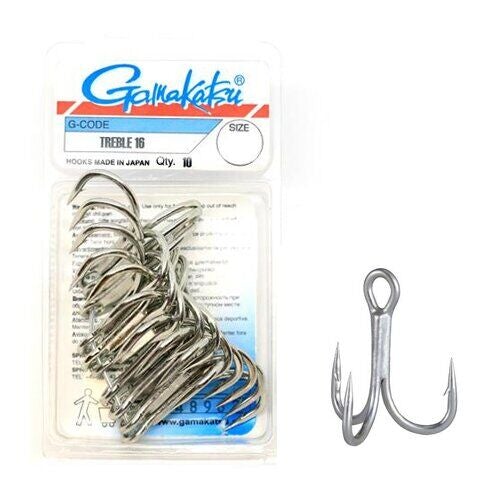 Gamakatsu Treble 16-Treble Hooks-Gamakatsu
