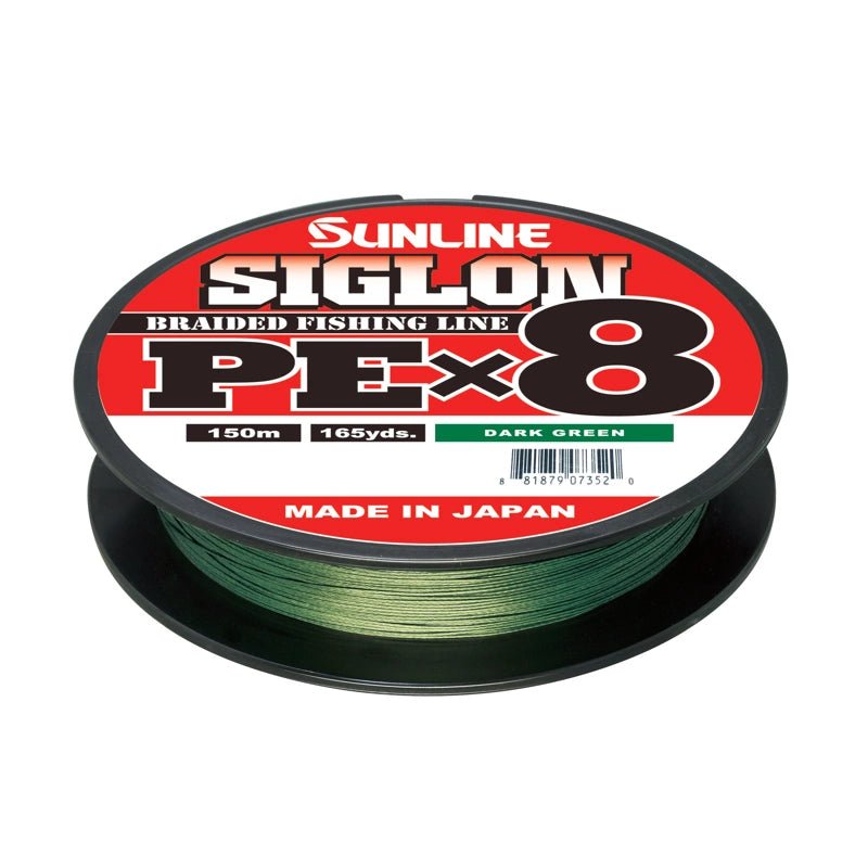 Sunline SIGLON PE×8 150M Dark Green - Ratter BaitsSunline SIGLON PE×8 150M Dark GreenSunline