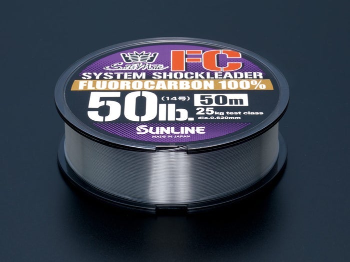 Sunline SM SYSTEM SHOCK LEADER FC 50M-Fluorocarbon lines-Sunline