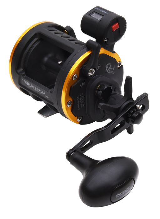 Patriot Power Counter 30 trolling reel, 0.40/410m, 2+1 bearings, 3.8:1, line counter with meters