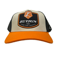 Cap Zetrix White/Orange/Blue