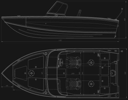 VIZION 470S ALUMĪNIJA MOTORLAIVA