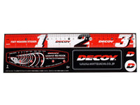 DECOY DA-7 MEASURE STICKER 30 (310 X 92 MM) RED