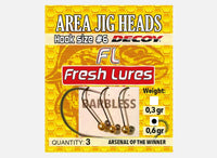 Decoy tungsten barbless jig heads #6 - Ratter BaitsDecoy tungsten barbless jig heads #6Decoy