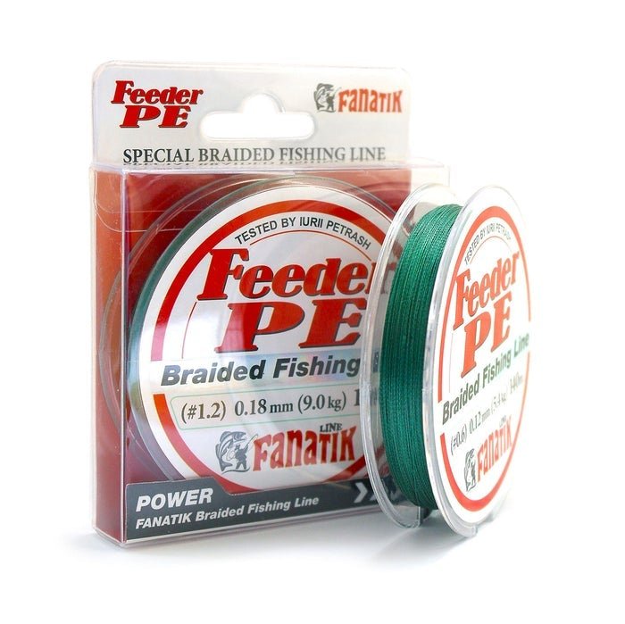 PE-braid FANATIK Feeder PE X4 140 м GREEN-Braid line-Fanatik