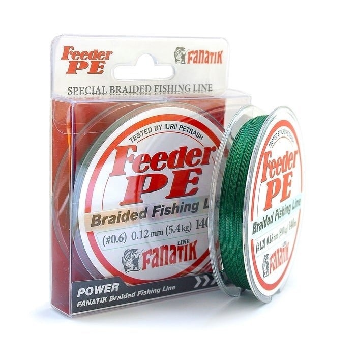 PE-braid FANATIK Feeder PE X4 140 м GREEN-Braid line-Fanatik