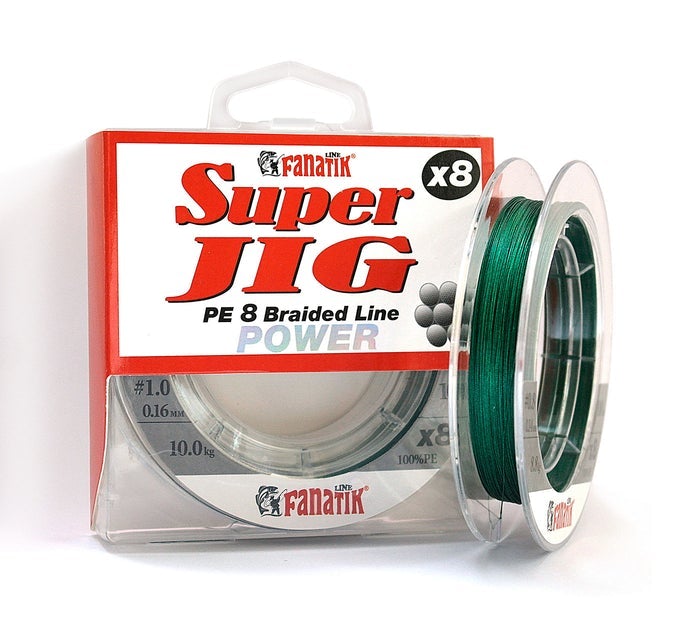 PE-line FANATIK Super Jig PE X8 Green-Braid line-Fanatik