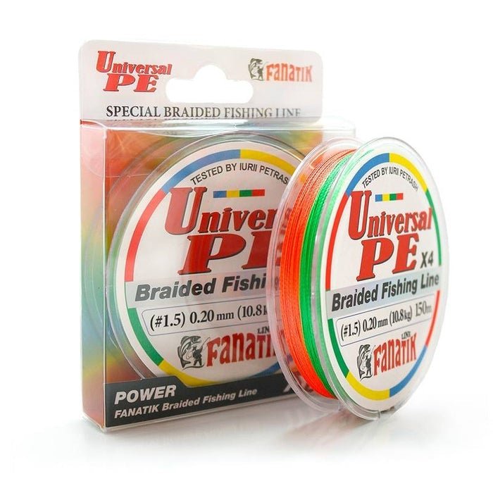 Pītā aukla FANATIK Universal PE X4 150m VariColoured-Braid line-Fanatik