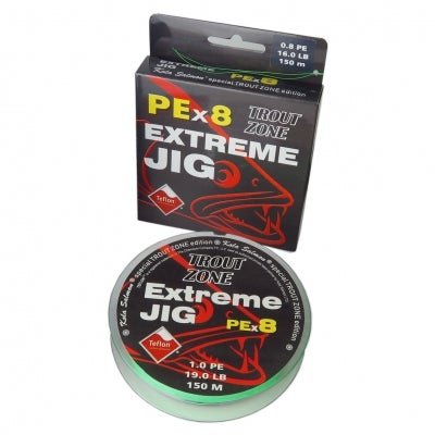 Trout Zone Edition Extreme Jig X8 150m Fluo Green-Braid Lines-Trout Zone